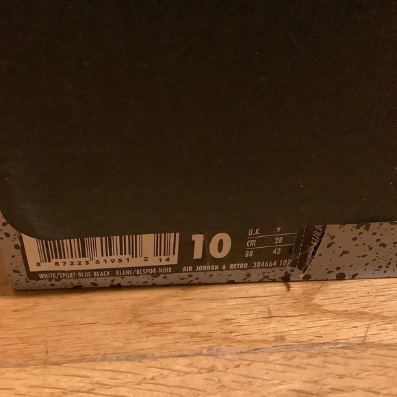 Nike Air Jordan 6 Retro Sport Blue (2014) Mens Size 10 - Picture 15 of 15